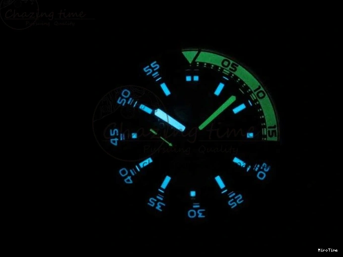 MIROTIME 0103 Aquatimer Chrono IW376702 SS BLS 1:1 Best Edition Black Dial on Black Rubber Strap A WellDesigned 7105